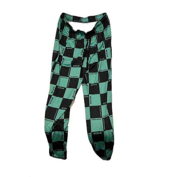 Demon Slayer Tanjiro Kamado Sleeping/Lounge Pants Mens M - Picture 1 of 4